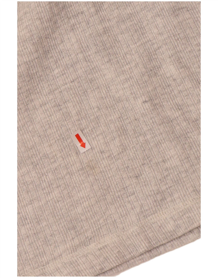 ВИНТАЖНЫЙ женский джемпер с воротником на молнии, Великобритания, 18 XL, серый