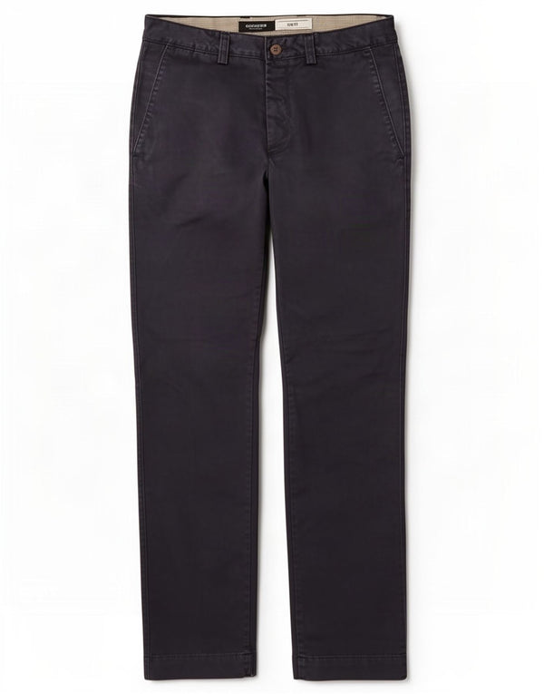 Dockers Mens Slim Fit Chino Trousers W34 L32 Navy Blue Cotton