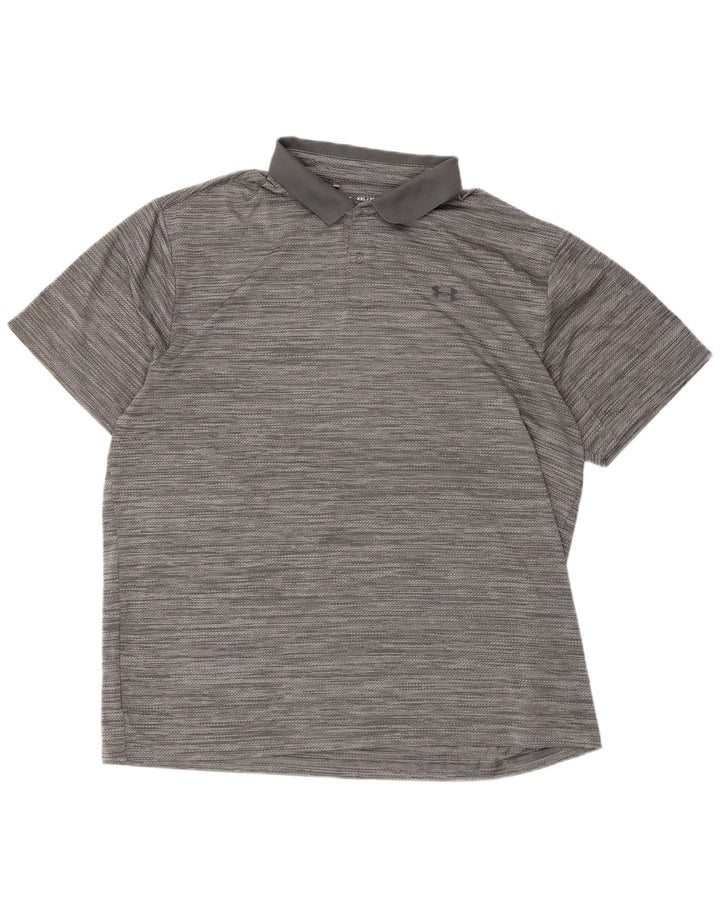 Мужская рубашка-поло Under Armour 2XL серая в полоску
