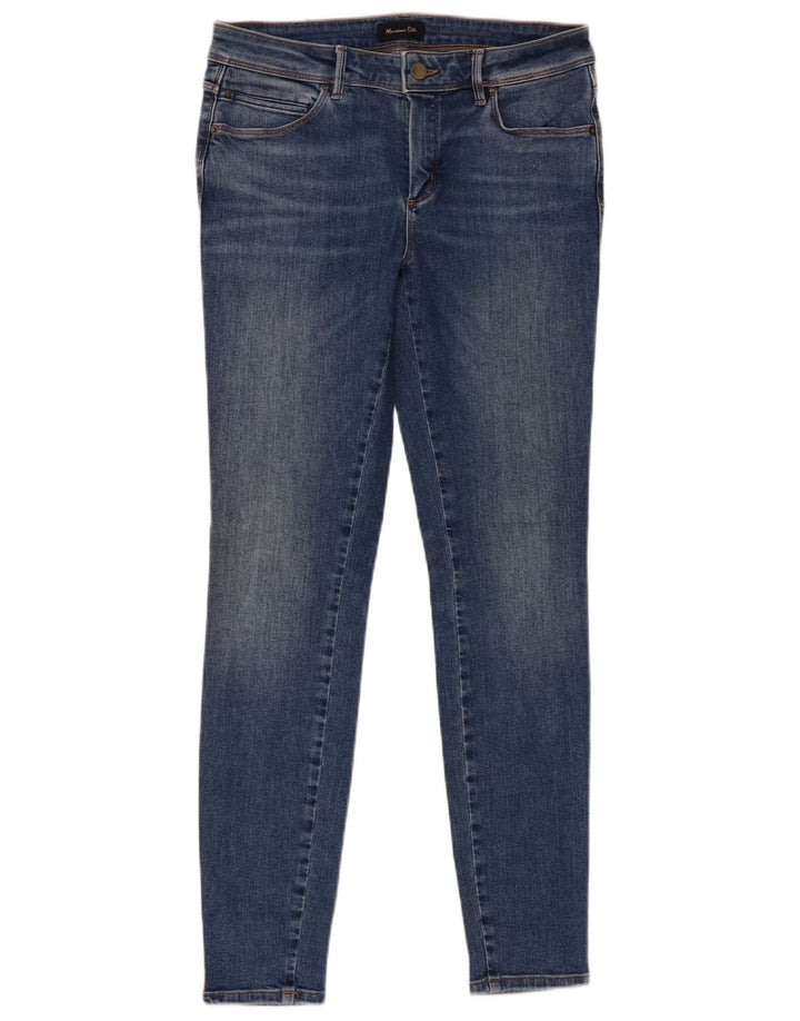 Женские джинсы скинни со средней посадкой Massimo Dutti W30 L30 синие