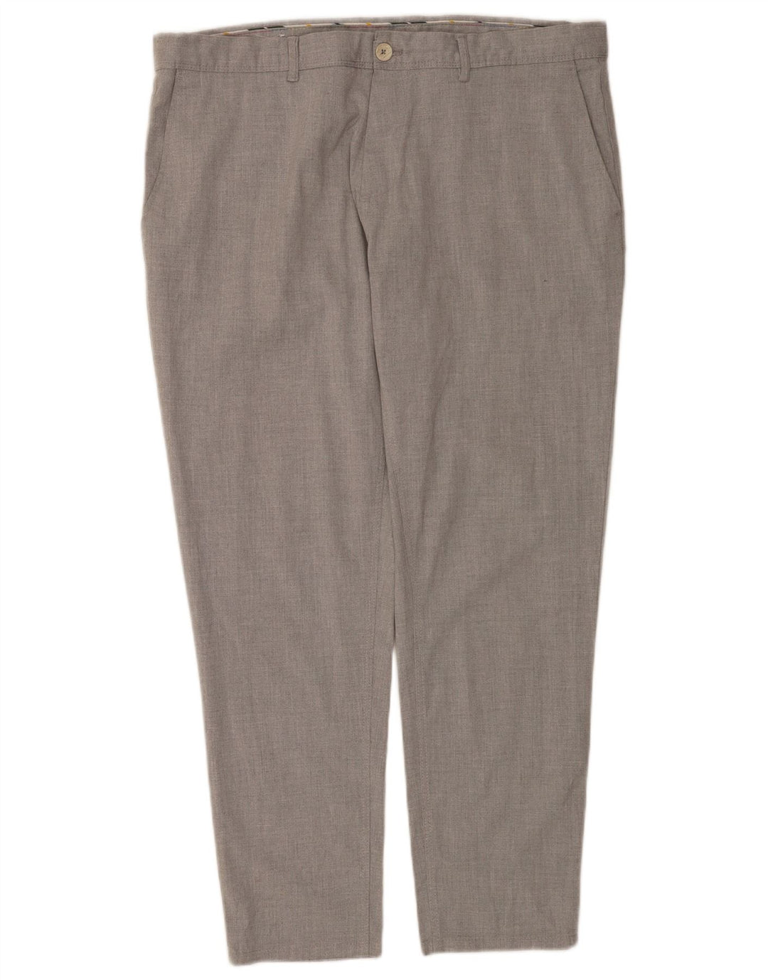 Мужские узкие брюки-чиносы Zara EU 48 XL W38 L29, серый полиэстер