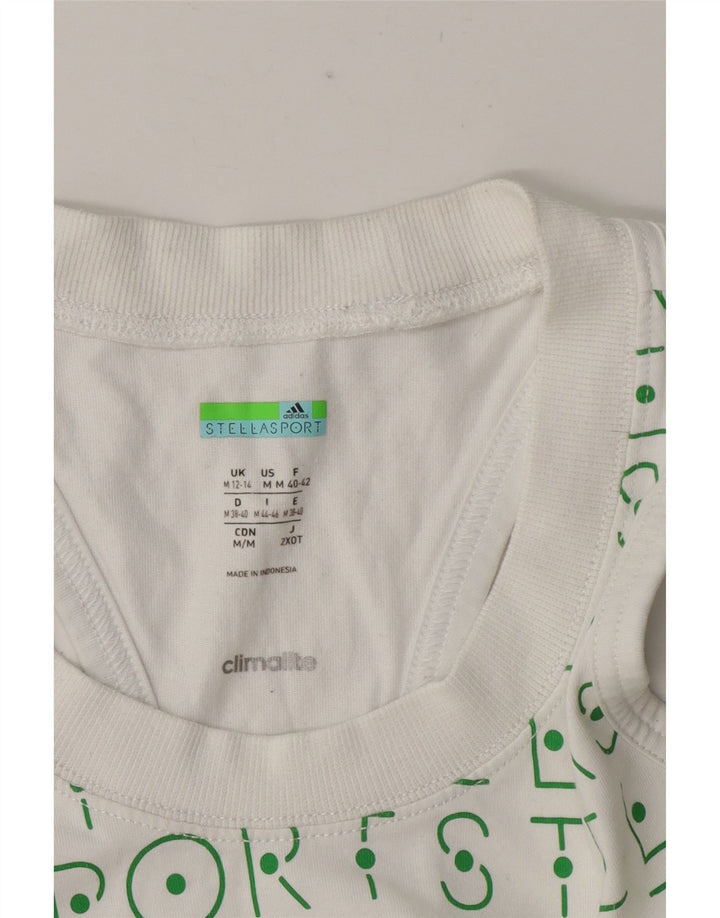 Женский топ Adidas Stella Graphic Vest UK 12/14, средний белый