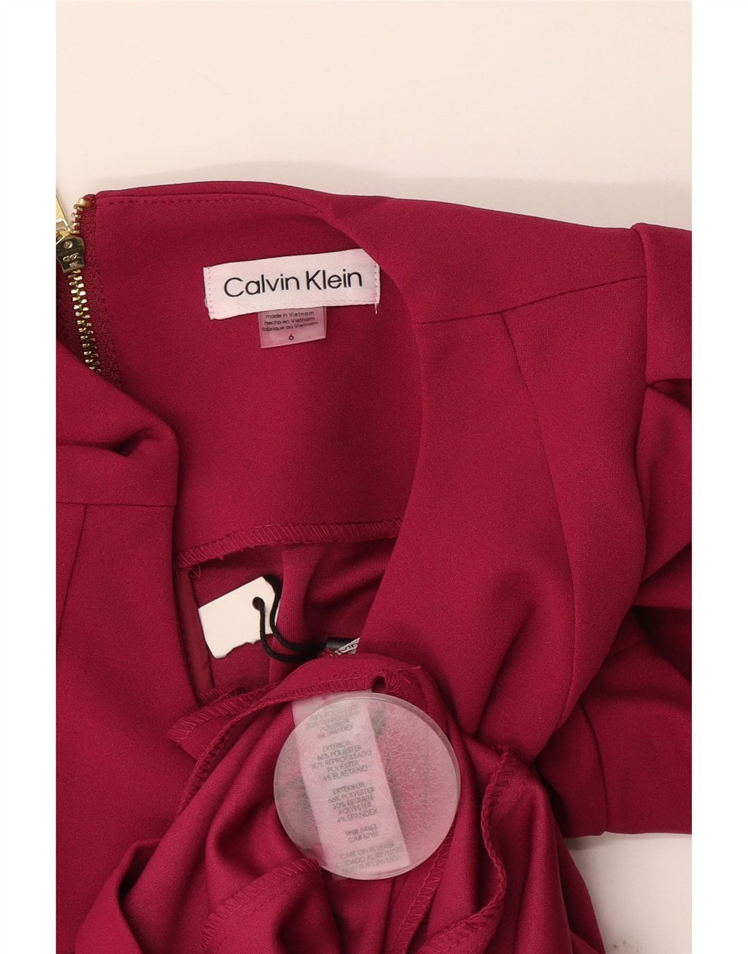 Женское платье-футляр Calvin Klein, США 6, маленькое розовое полиэстер