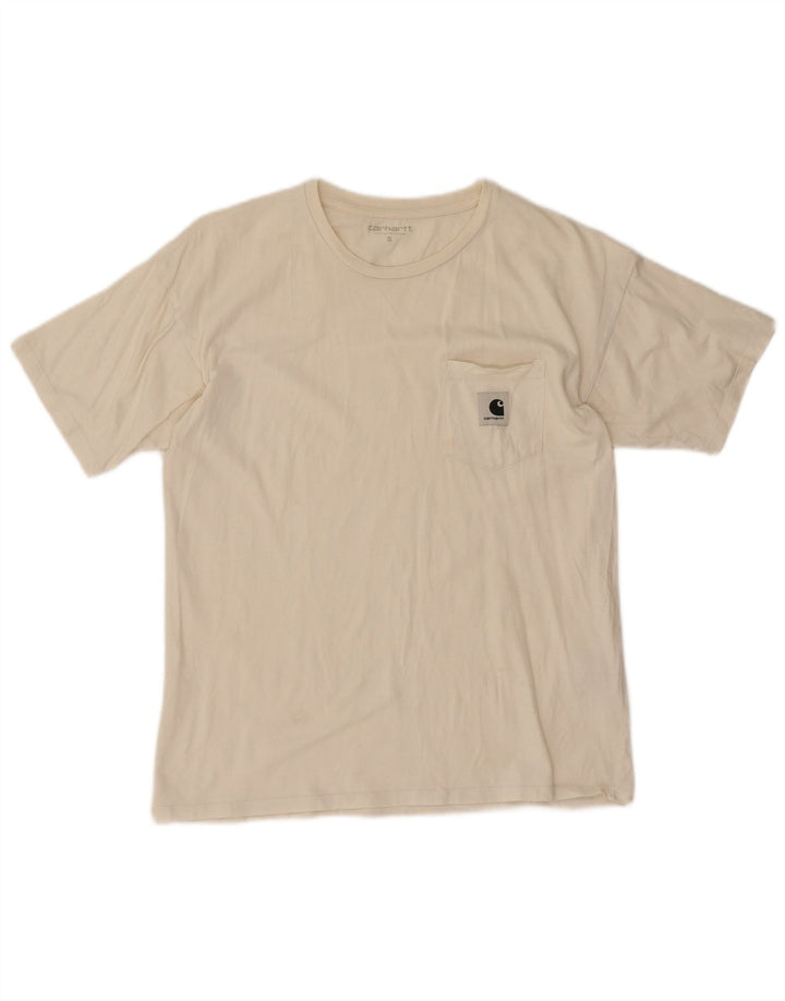 Мужская футболка Carhartt, маленький белый хлопок