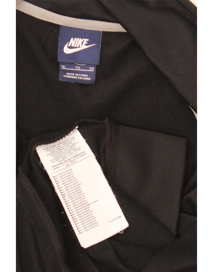 Мужская спортивная куртка Nike XL, черный полиэстер с цветными блоками