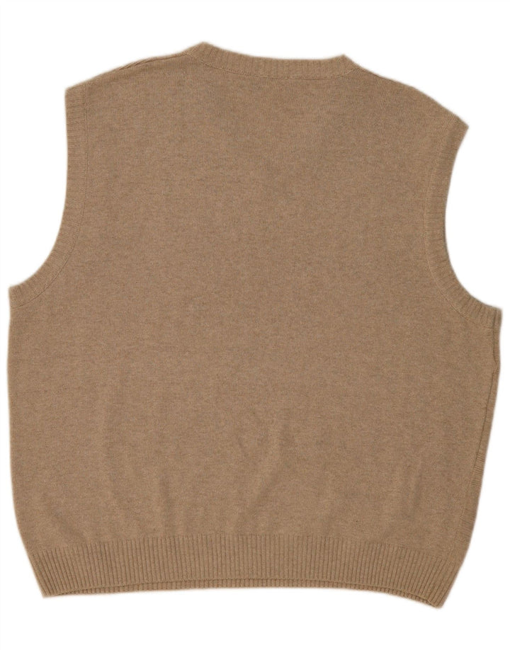 PATRICK BERNARD Мужская майка безрукавка XL Бежевый Argyle/Diamond Cotton