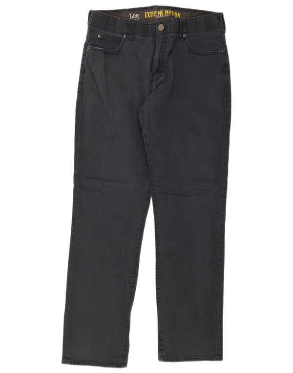 Lee Mens Extreme Motion Прямые зауженные повседневные брюки W34 L32 Серые