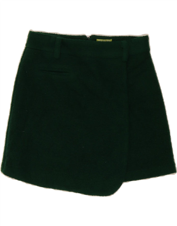 GIANNI BINI  Womens Wrap Skirt Medium W30  Green Polyester Vintage Gianni Bini and Second-Hand Gianni Bini from Messina Hembry 