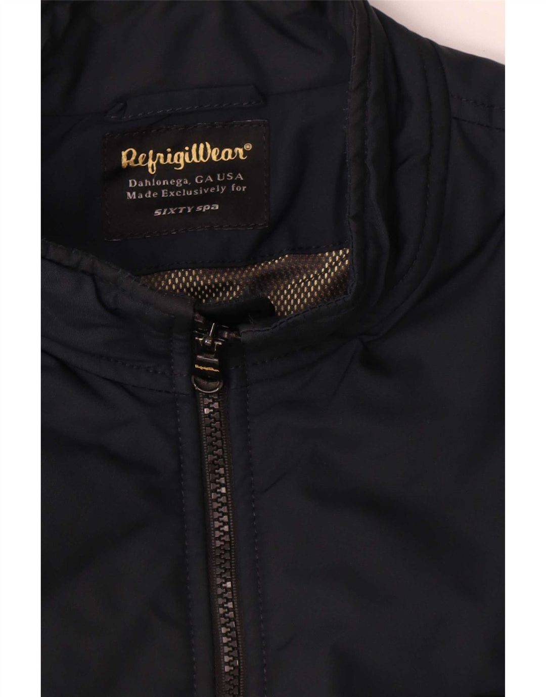 Мужская куртка-бомбер Refrigiwear Sixty spa IT 50, большая темно-синяя с цветными блоками