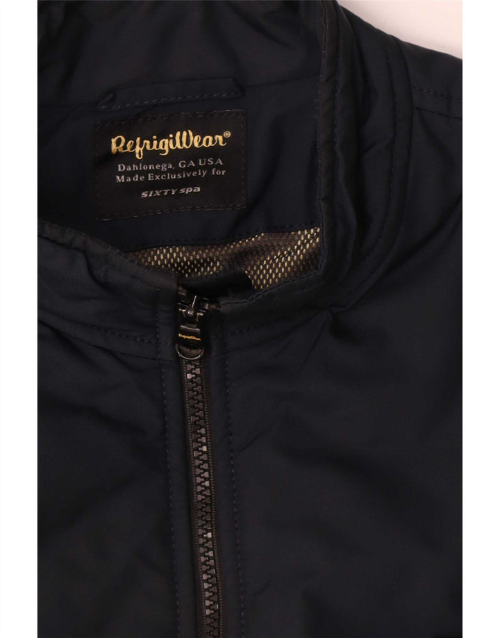 Мужская куртка-бомбер Refrigiwear Sixty spa IT 50, большая темно-синяя с цветными блоками