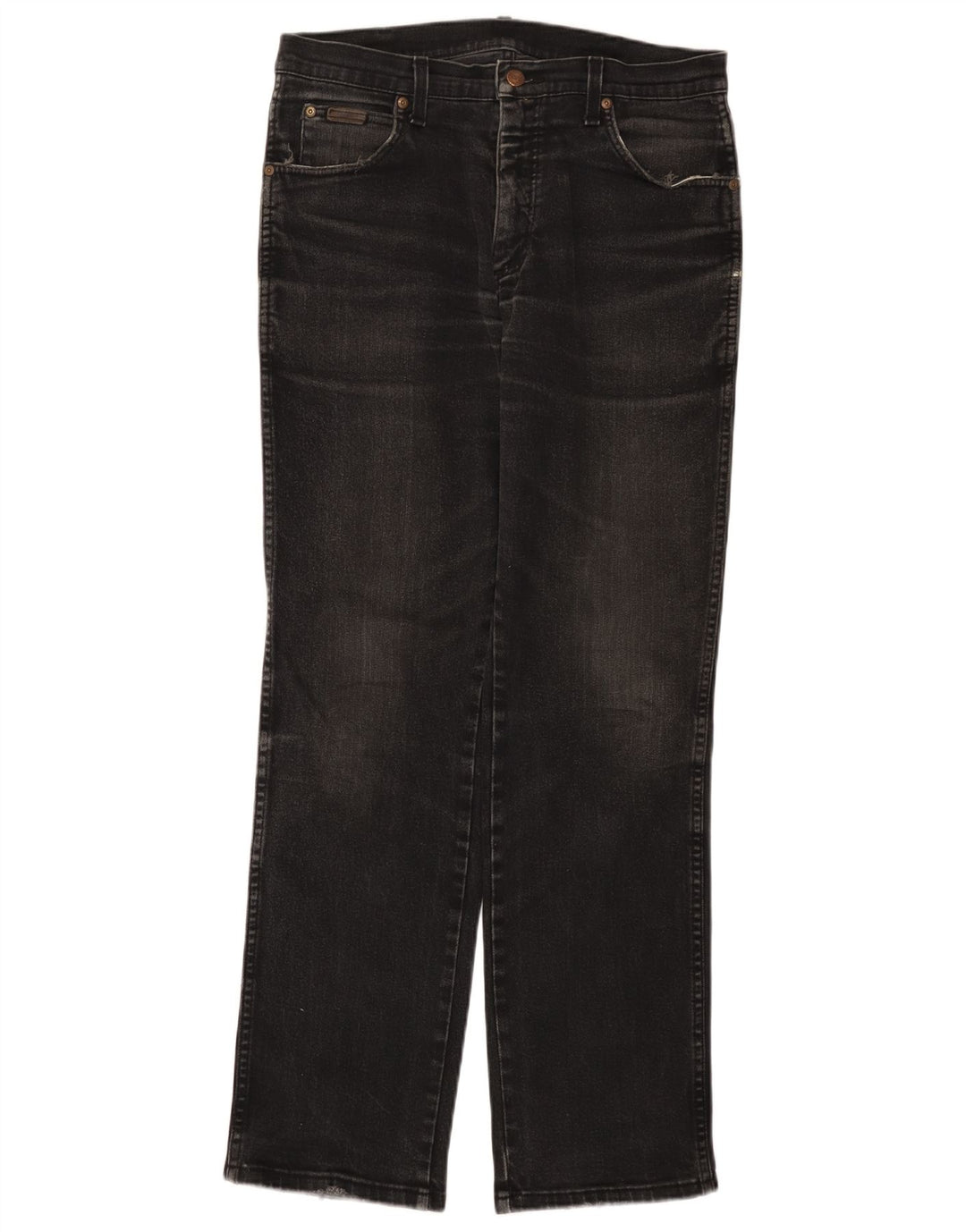 Мужские прямые джинсы WRANGLER Texas Stretch W33 L32, черный хлопок