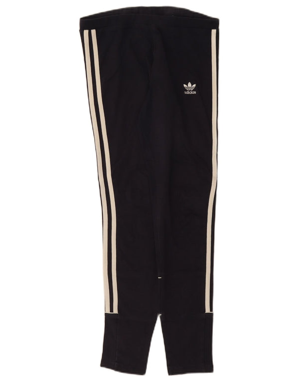 Женские леггинсы Adidas UK 8, маленькие, темно-синие, хлопковые