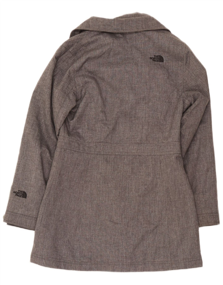 Женское двубортное пальто The North Face UK 10, маленький серый полиэстер