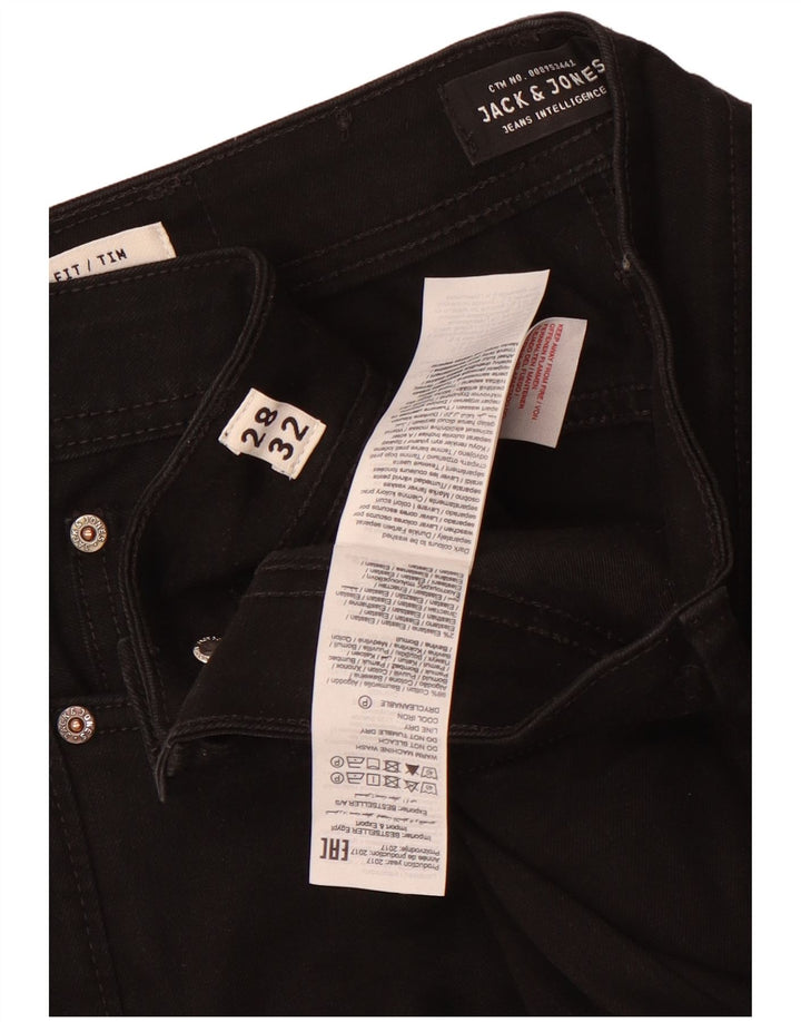 Мужские джинсы Jack & Jones Tim Slim W28 L32, черный хлопок
