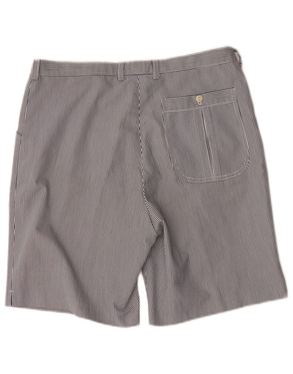 Fila Womens Casual Shorts W32 Large Blue Pinstripe