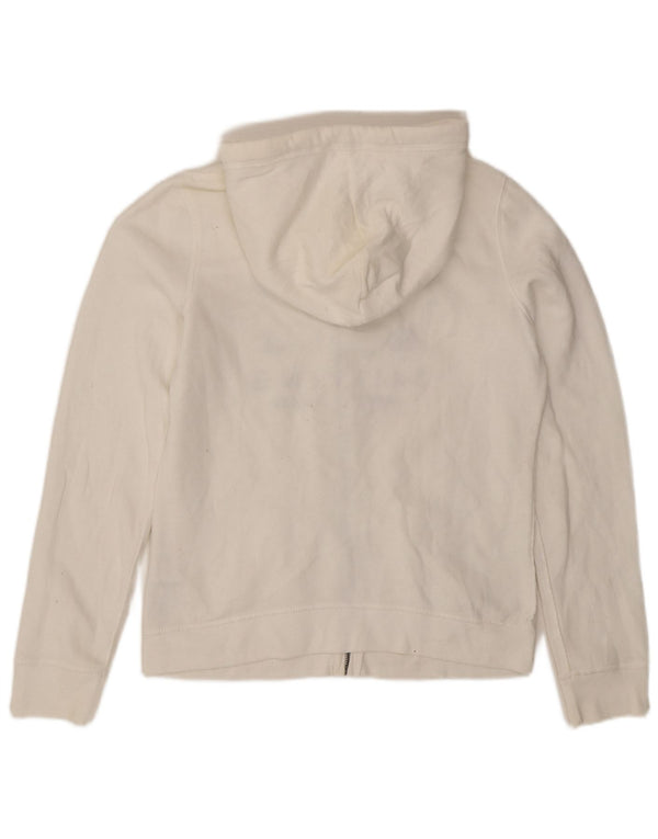 GILLY HICKS Женский свитер с капюшоном и молнией с графическим рисунком Sydney UK 16, большой белый цвет