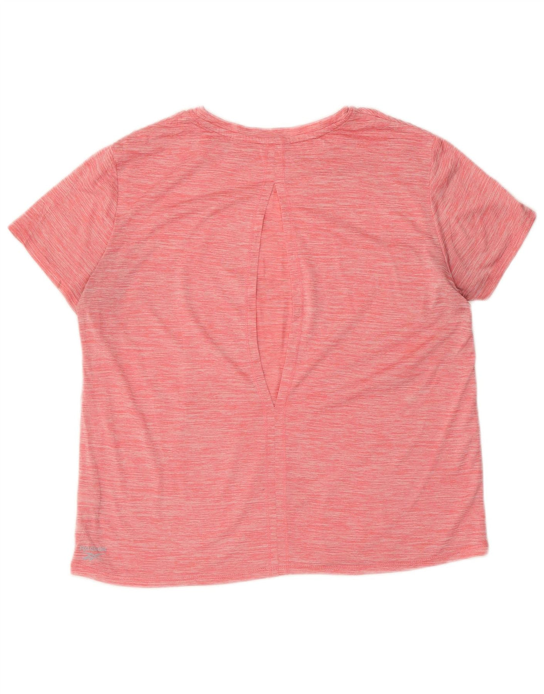 Женская футболка с рисунком Reebok Top UK 12, средний розовый, полиэстер с крапинками