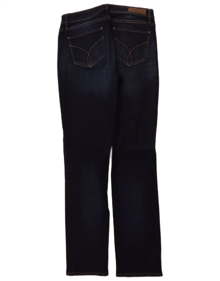 Женские прямые джинсы Calvin Klein W29 L32, темно-синий, хлопок