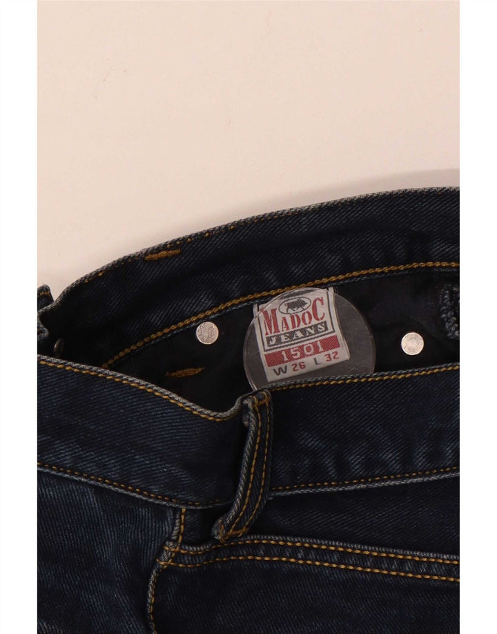 Винтажные женские джинсы Bootcut W26 L29, темно-синие хлопковые