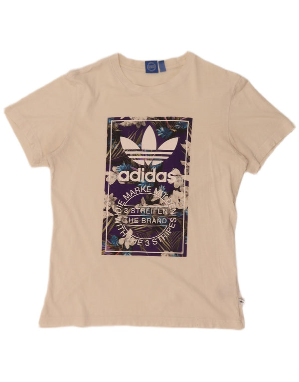Мужская футболка Adidas с рисунком Top UK 14, средний цвет, белый хлопок