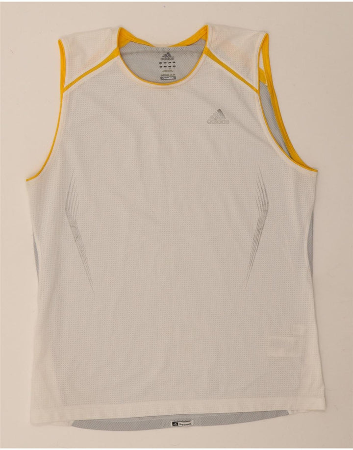 Adidas Mens Clima 365 Жилет Большой Белый Полиэстер