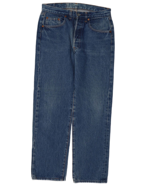 Мужские прямые джинсы Levi's 501 W32 L28 синие, хлопок