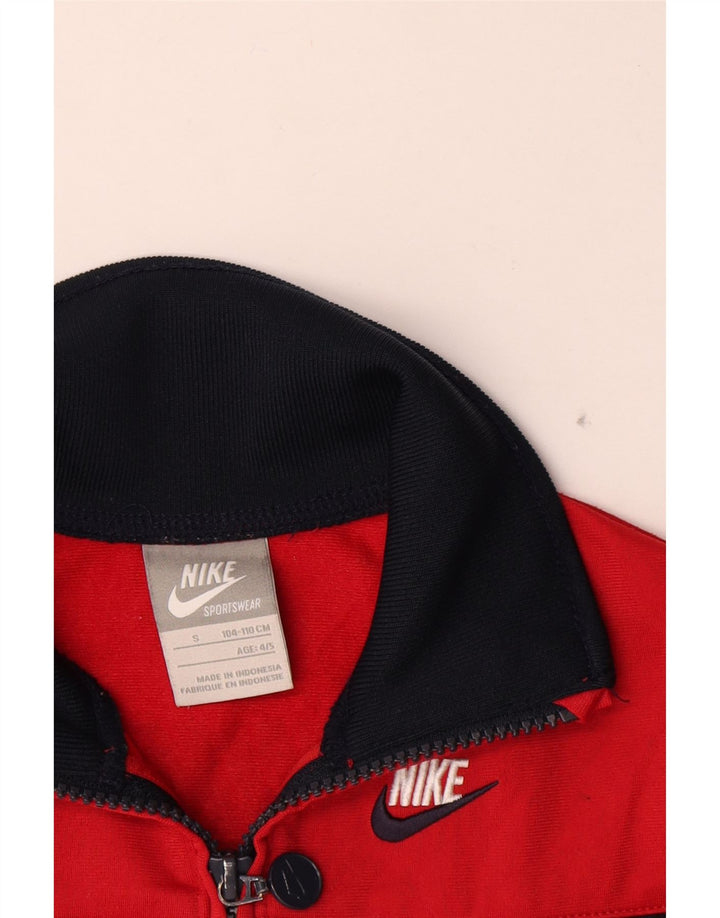 Спортивный костюм с графическим рисунком для мальчиков Nike, 4–5 лет, маленький красный с цветными блоками