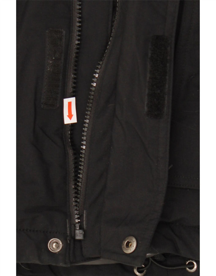 Мужская ветровка с капюшоном EDDIE BAUER UK 38, средний черный нейлон