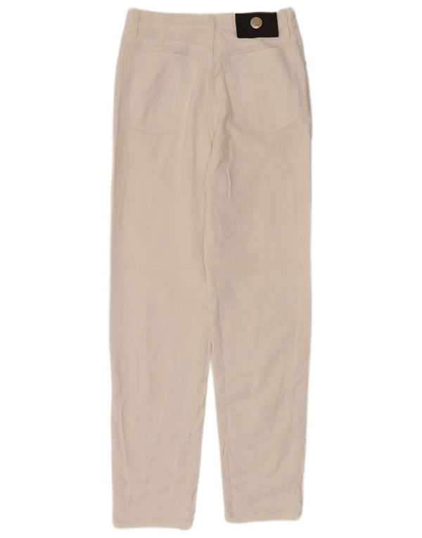 LAURA BIAGIOTTI Женские прямые джинсы W28 L30 Белый хлопок