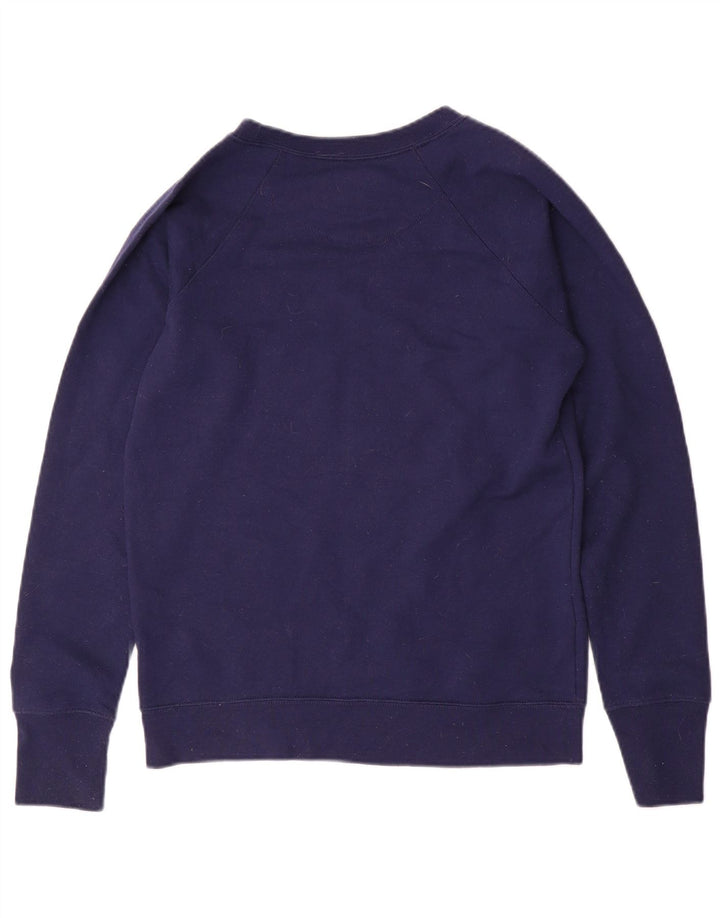 Женский джемпер с рисунком Champion UK 10, маленький размер, темно-синий, хлопок