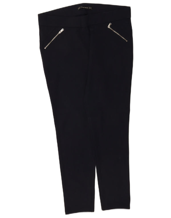 Zara Женские узкие повседневные брюки 2XL W34 L26 Черные вискозы