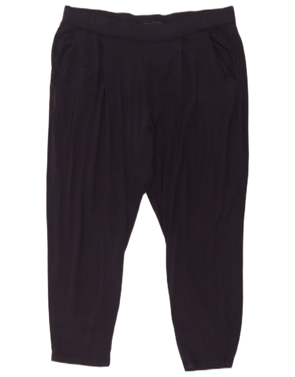 Женские зауженные укороченные брюки Marks & Spencer UK 18 XL W34 L25 Темно-синие