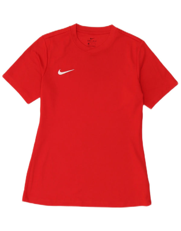 Мужская футболка Nike Dri Fit, средний красный полиэстер