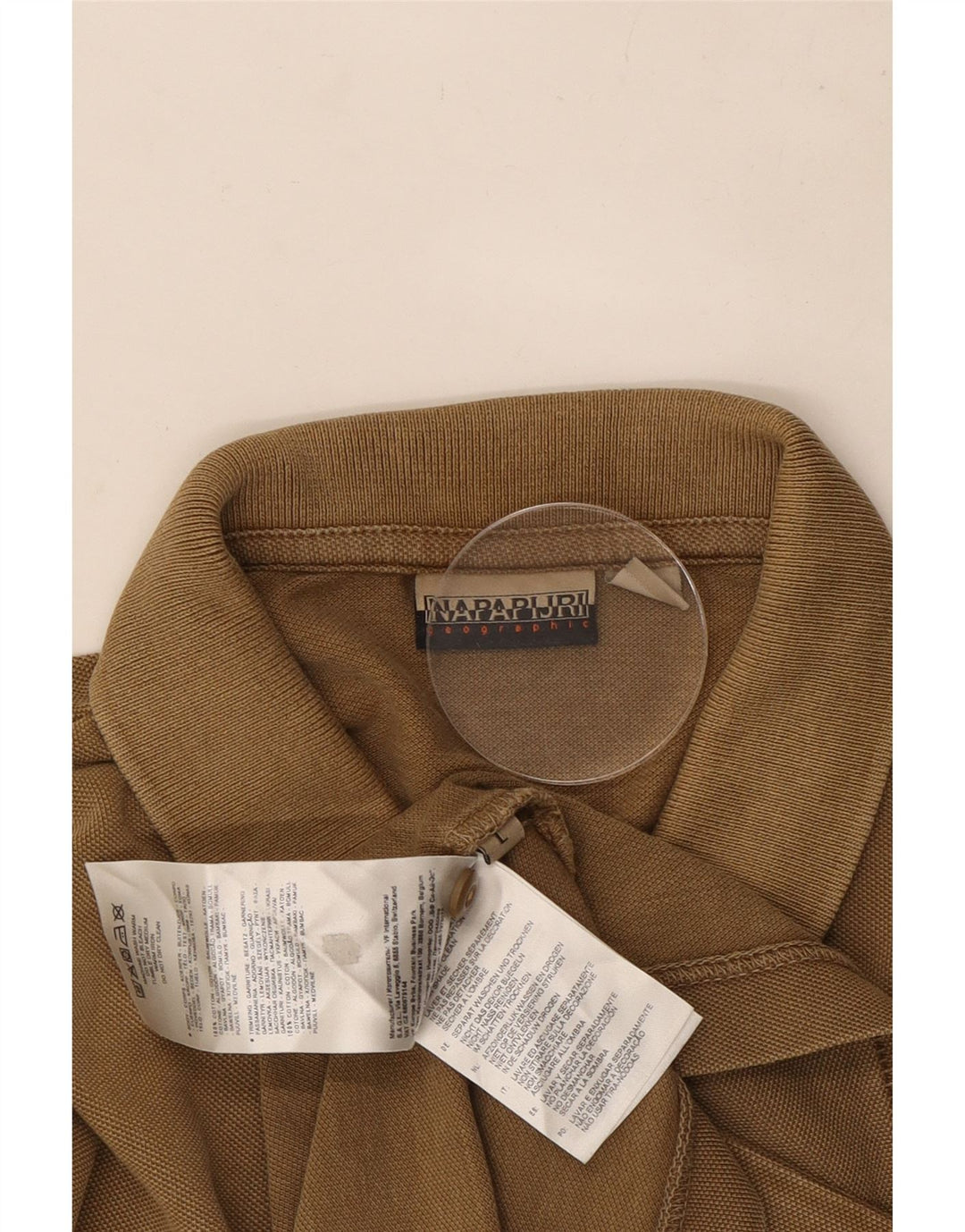 Мужская рубашка-поло Napapijri, большая, коричневая