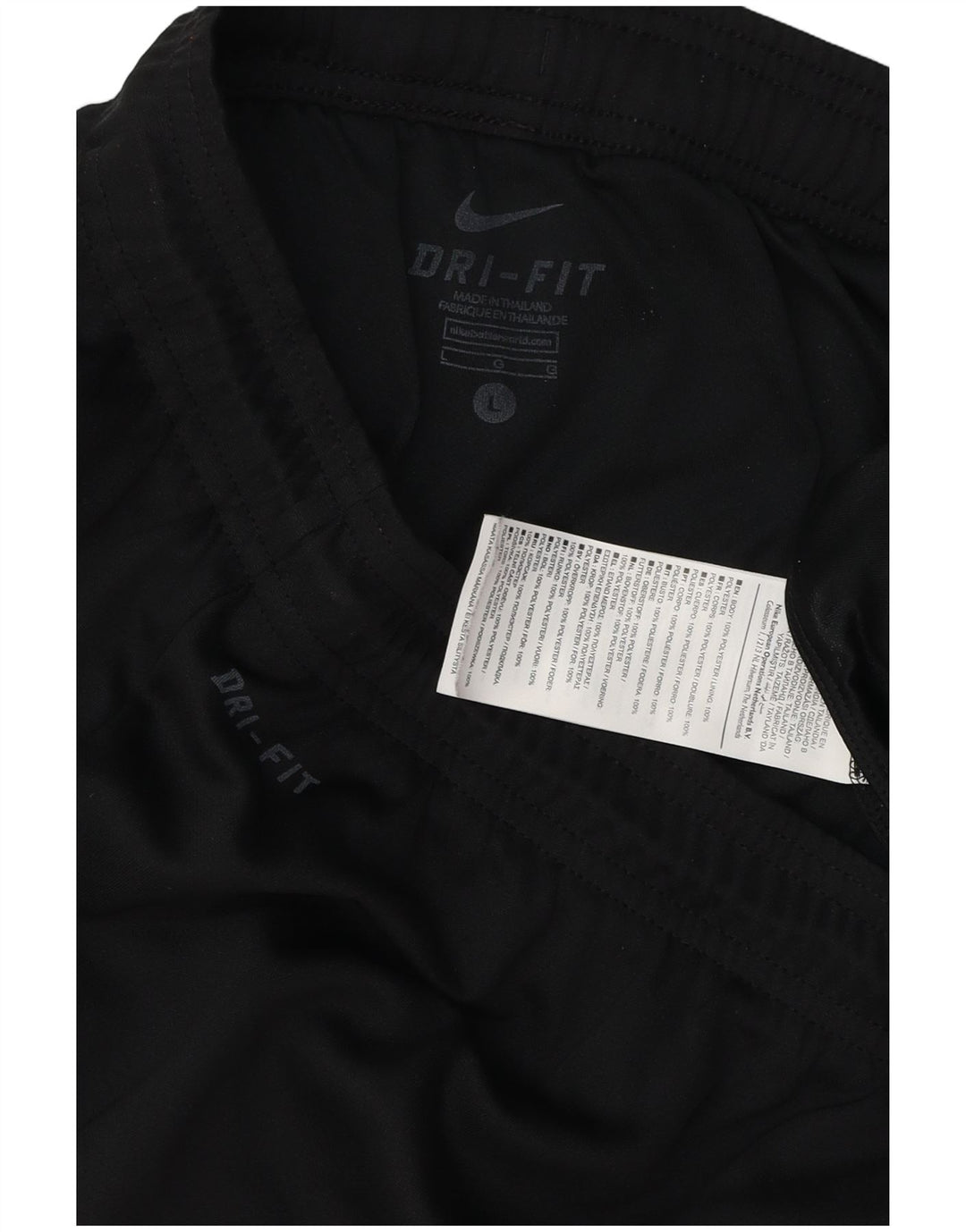 Мужские спортивные шорты Nike Dri Fit, большие черные, полиэстер