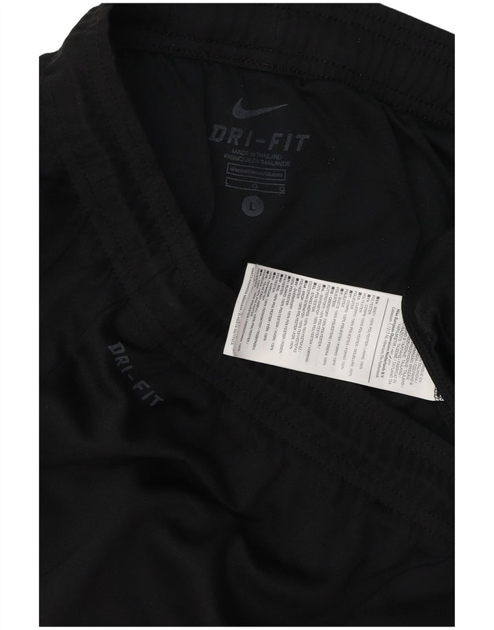 Мужские спортивные шорты Nike Dri Fit, большие черные, полиэстер