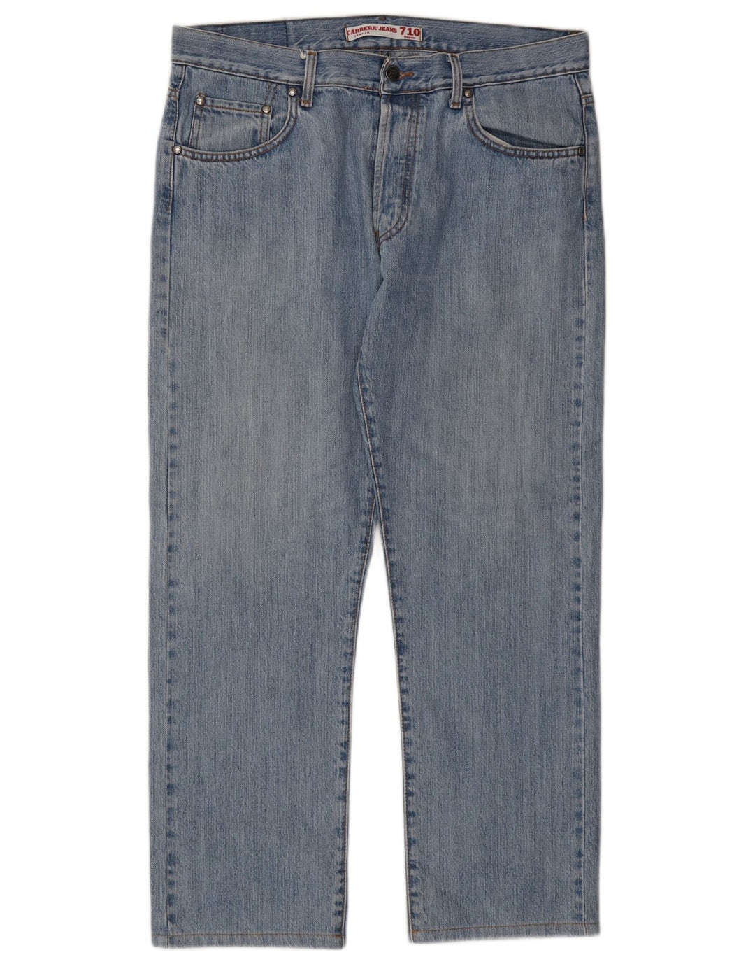 CARRERA Mens 710 Straight Jeans IT 52 XL W38 L28 Blue Cotton Vintage Carrera and Second-Hand Carrera from Messina Hembry 