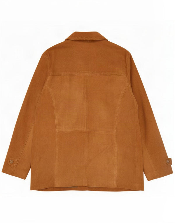 Винтажная женская замшевая куртка UK 18 XL Бежевая
