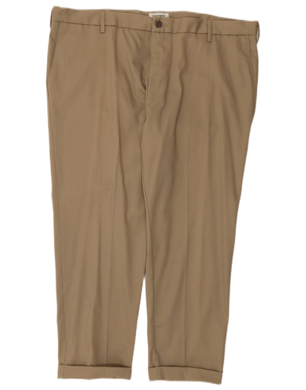 Мужские брюки-чиносы Dockers классического кроя W42 L26 бежевого цвета, хлопок