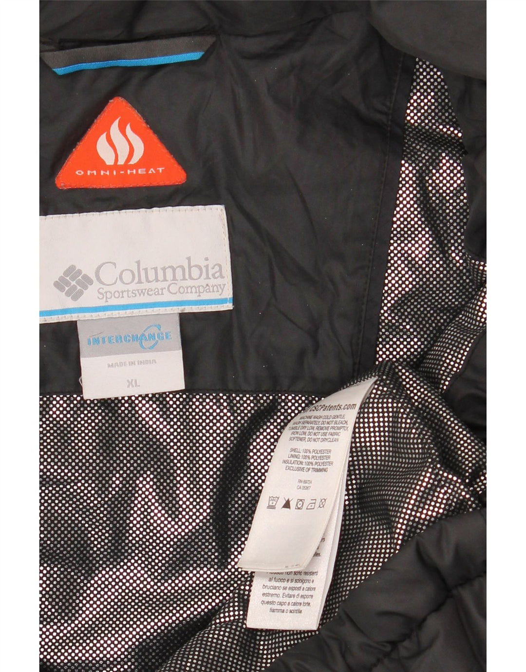 Мужская утепленная куртка COLUMBIA Interchange UK 42 XL, черный полиэстер