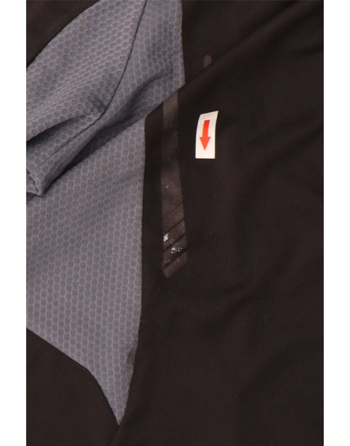Мужская футболка Adidas Top Medium Black с цветными блоками, полиэстер, спортивная
