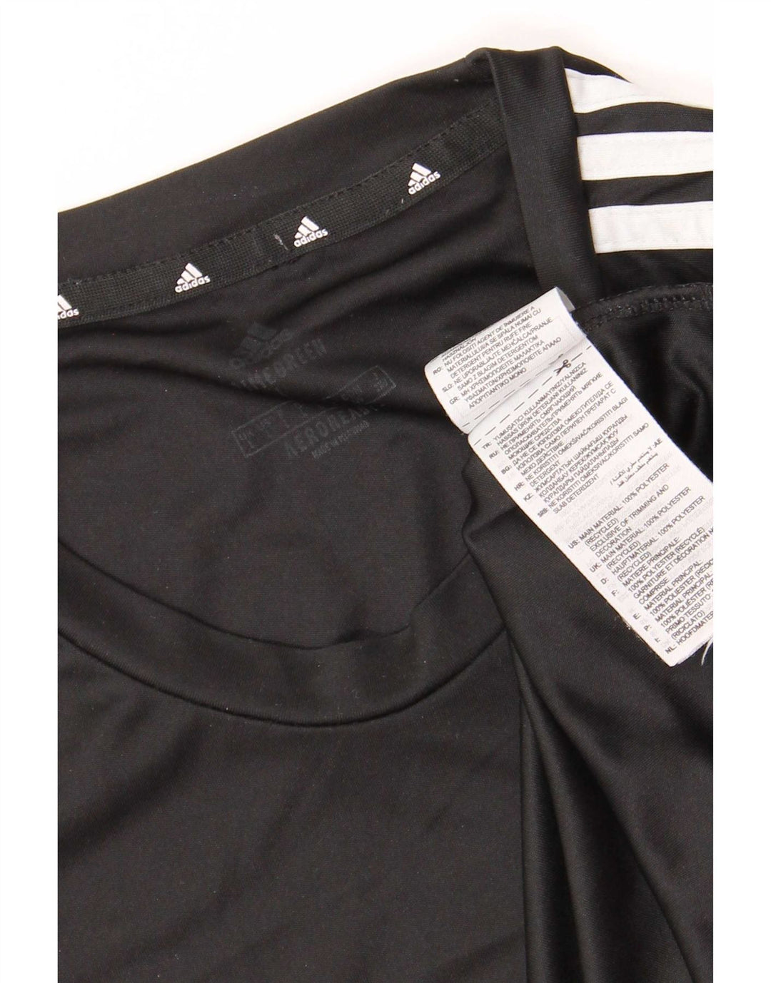 Мужская футболка Adidas Top Large Black из полиэстера Sports