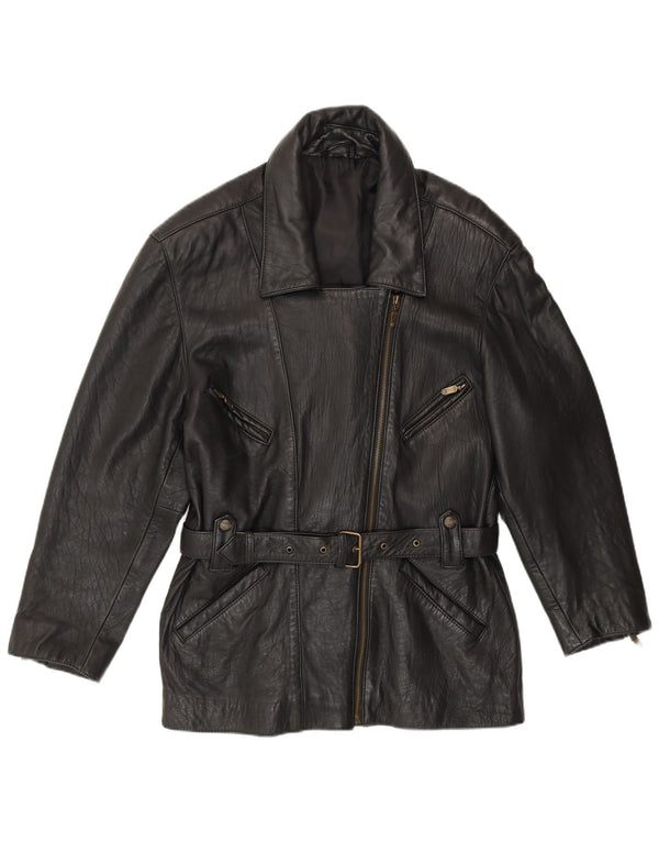 MADDOX Женская кожаная куртка IT 42 Medium Black Leather