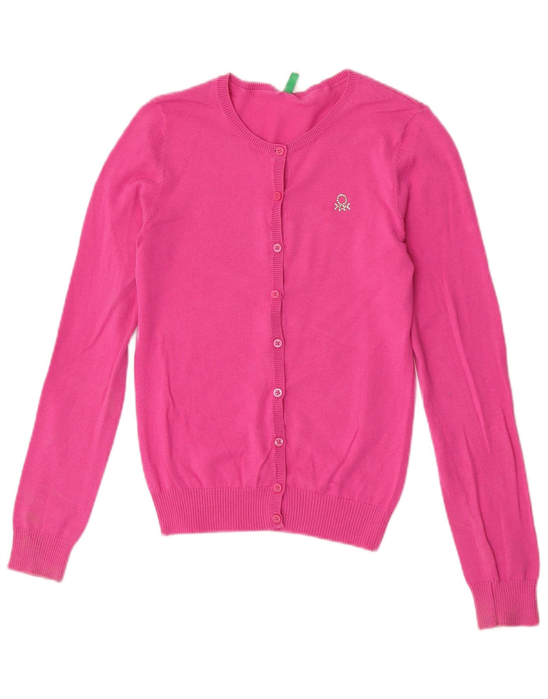 Женский кардиган Benetton UK 8, маленький розовый