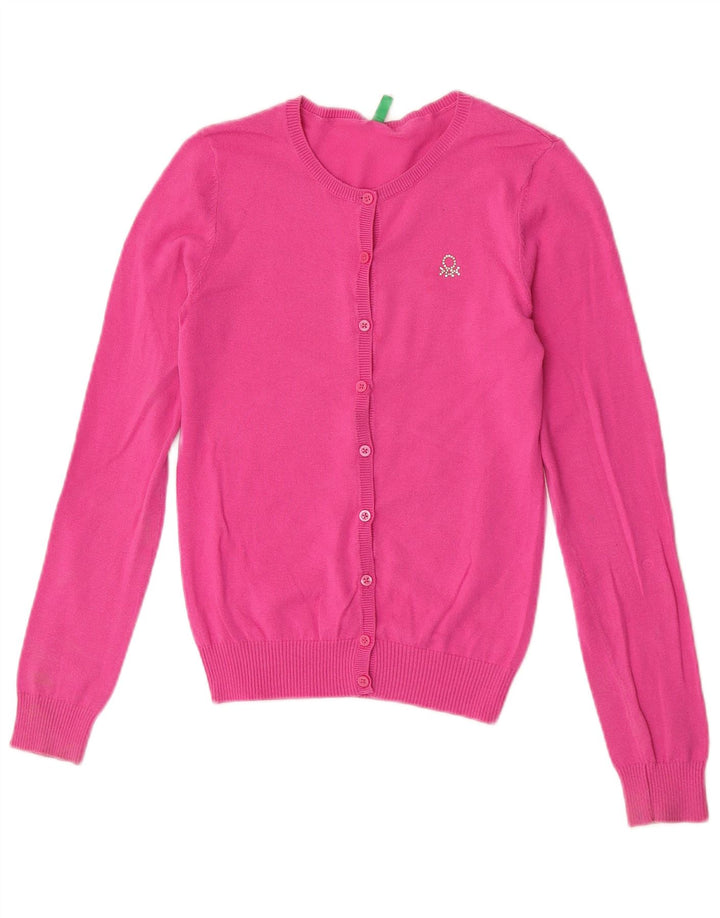Женский кардиган Benetton UK 8, маленький розовый