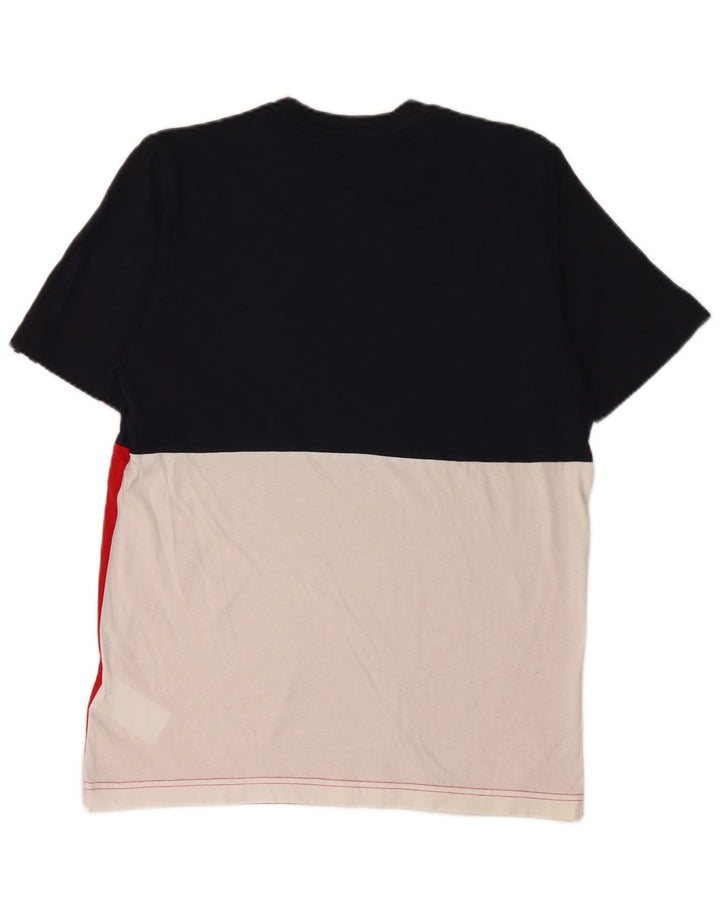 Мужская футболка Adidas с графическим рисунком, маленькая, разноцветная, хлопковая с цветными блоками