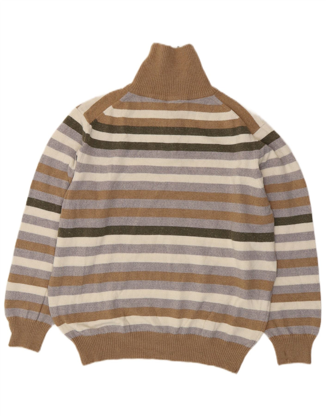 Мужской джемпер с воротником на молнии Pierre Cardin XL, разноцветный акрил в полоску