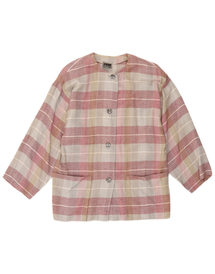 Женский пиджак Luisa Spagnoli UK 10, маленькая разноцветная клетка