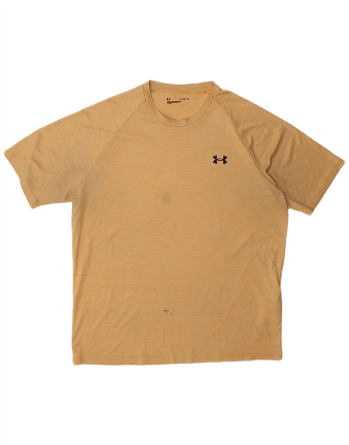 Мужская футболка Under Armour Top XL из желтого полиэстера