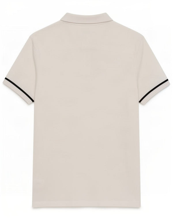 French Connection Mens Polo Shirt Medium White Cotton